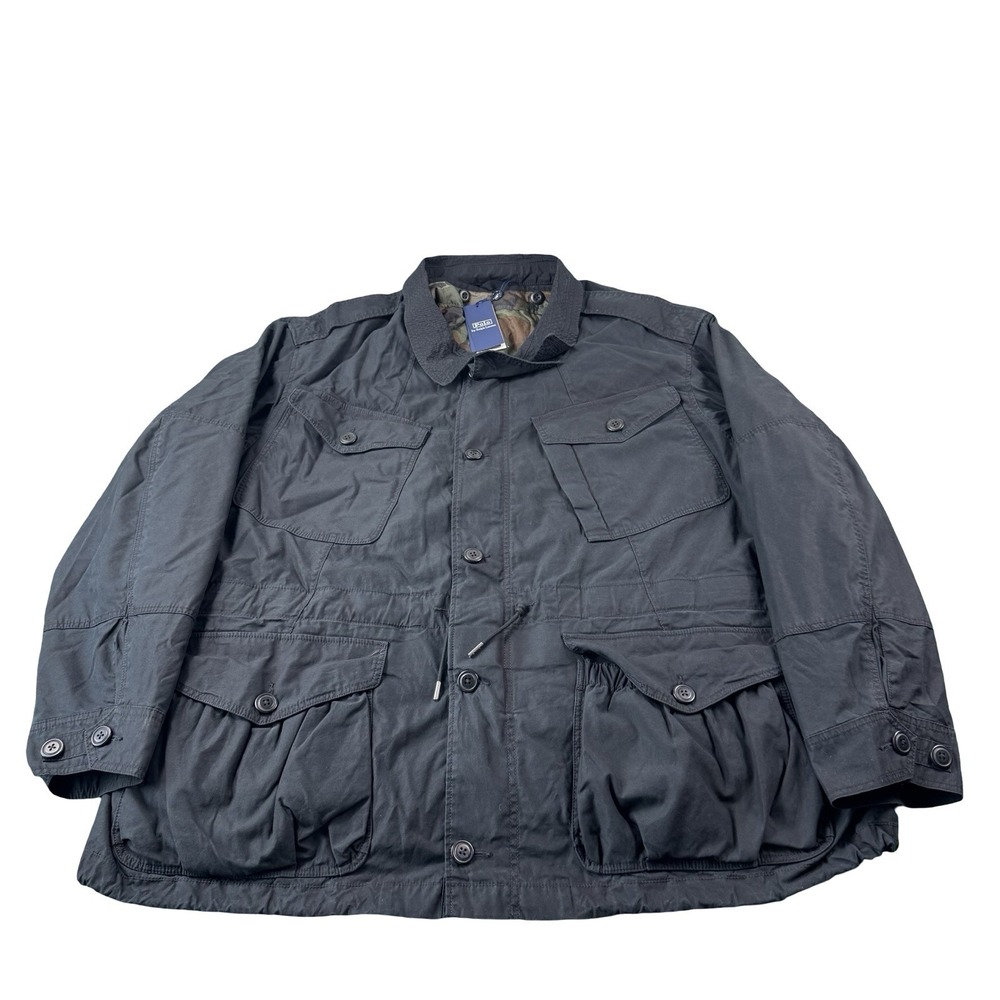 Polo Ralph Lauren Mens 3XB Black Camo Lined Reversible 3 in 1 Field Jacket NEW